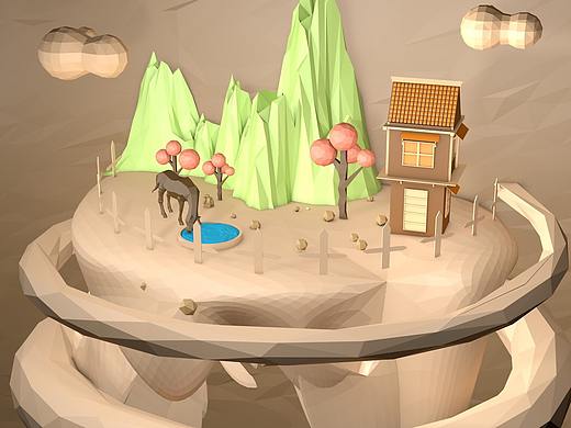 C4D场景渲染（个人主页-ZNDcxMjAyODQ=） - 场景 - 站酷设计师K_cri原创素材 - 站酷ZCOOL