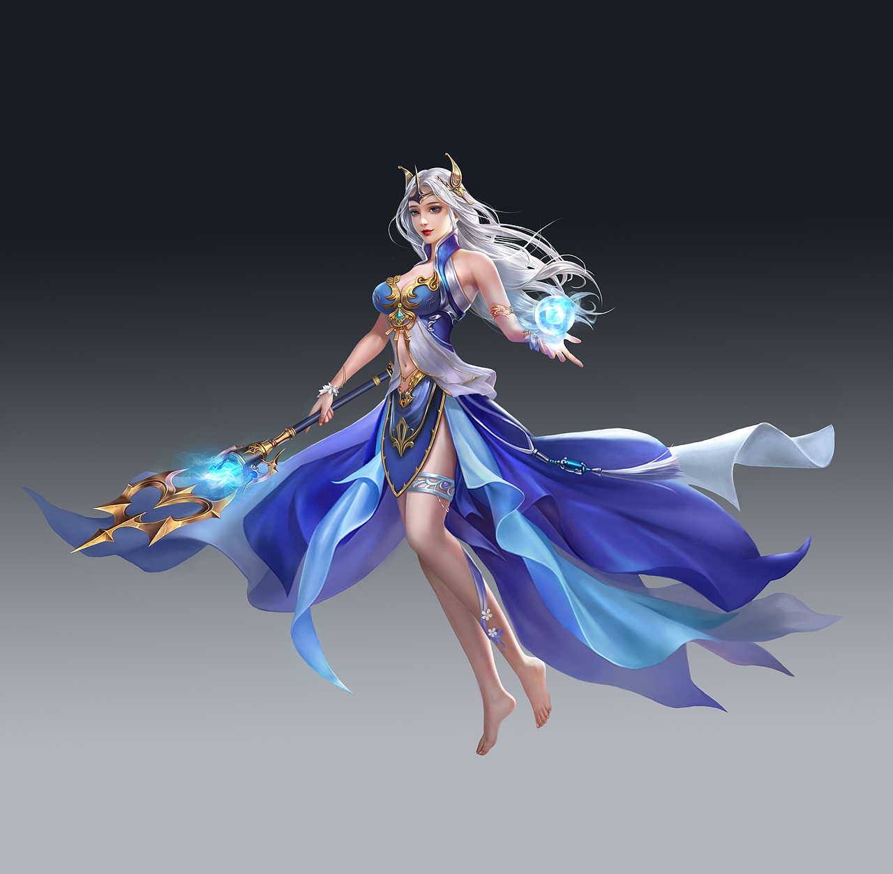 冰系法师人物立绘练习