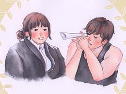 水彩練習(xí)又要情人節(jié)啦