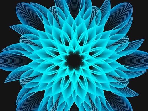 3D网格-莲花