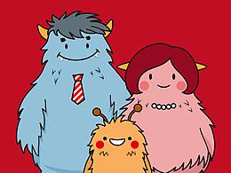  Timothy & Claire & Lucas 卡通形象概念设计