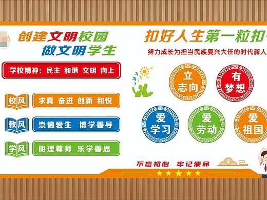 校园文化墙设计