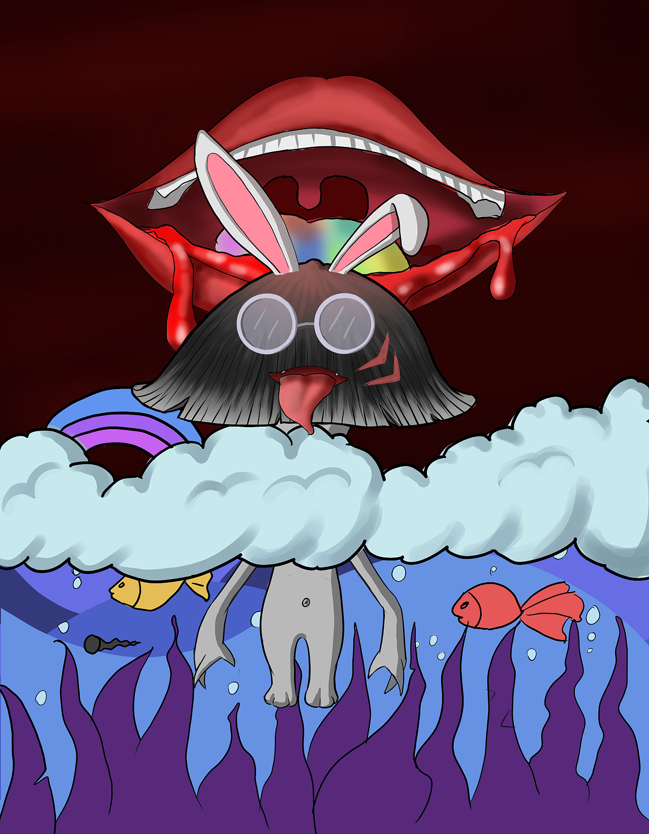 红伞伞nft（图ZMjk5MDAzMTUy） - 概念设定 - 站酷设计师雪仔仔哒原创素材 - 站酷ZCOOL