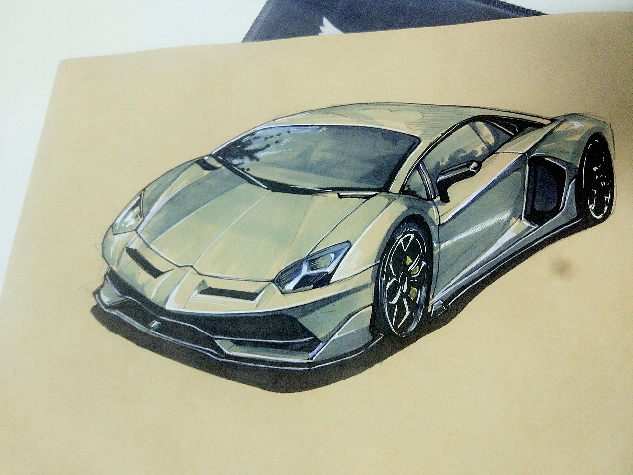 最近画的一些汽车手绘