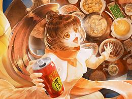 【王老吉羅漢果】IP形象及衍生創(chuàng)作——羅小果過新年