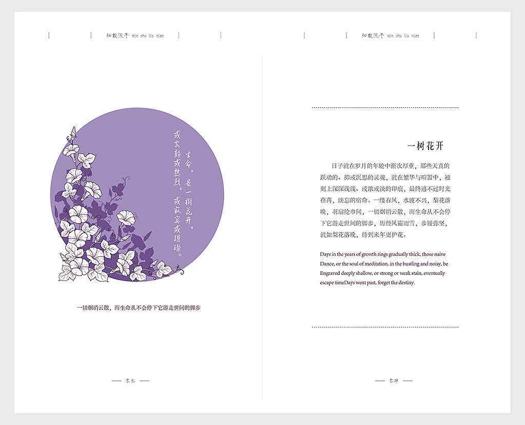 书籍画册扉页页面设计-校园作品