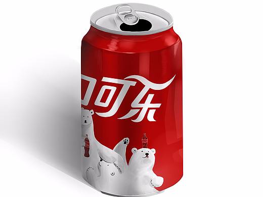 可乐罐手绘临摹