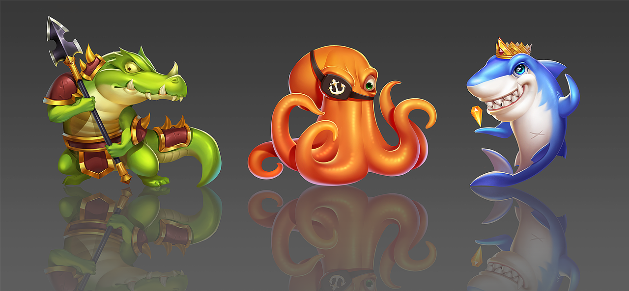 捕鱼游戏的一些作品