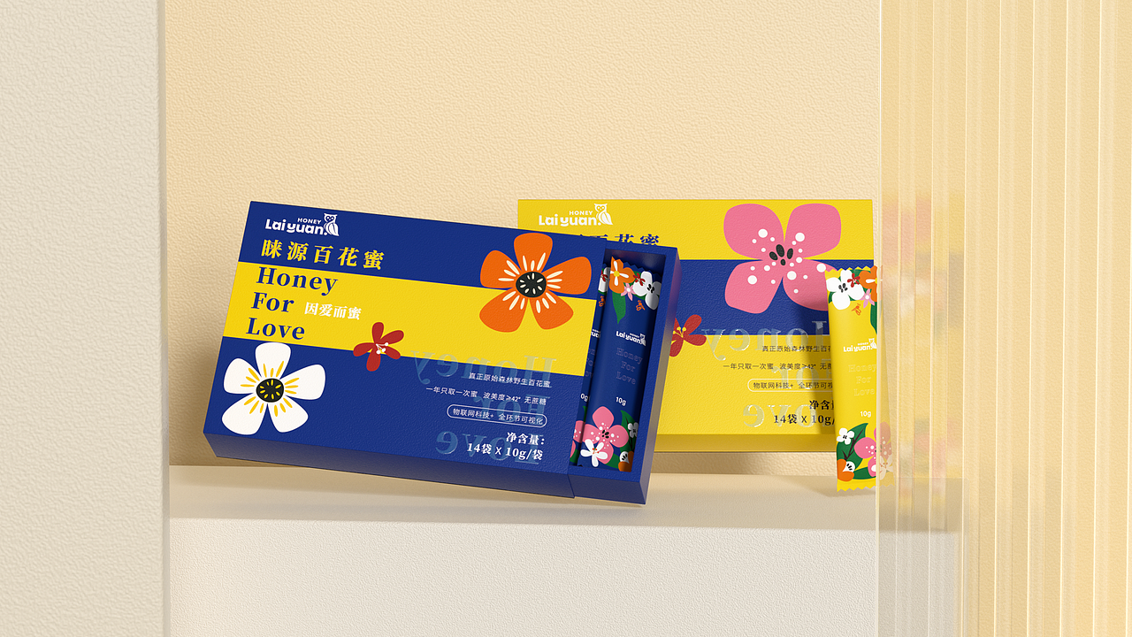 所闻品牌设计 X 睐源百花蜜蜂蜜包装设计