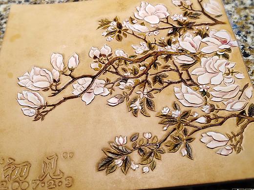 工笔风格白玉兰