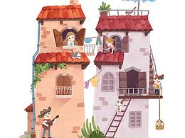 【插畫】可愛的小樓