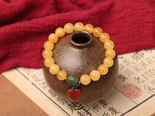 文玩 朱砂 黄玉 手串（个人主页-ZNDkyMzM4NDQ=） - 产品摄影 - 站酷设计师咸鱼下锅原创素材 - 站酷ZCOOL