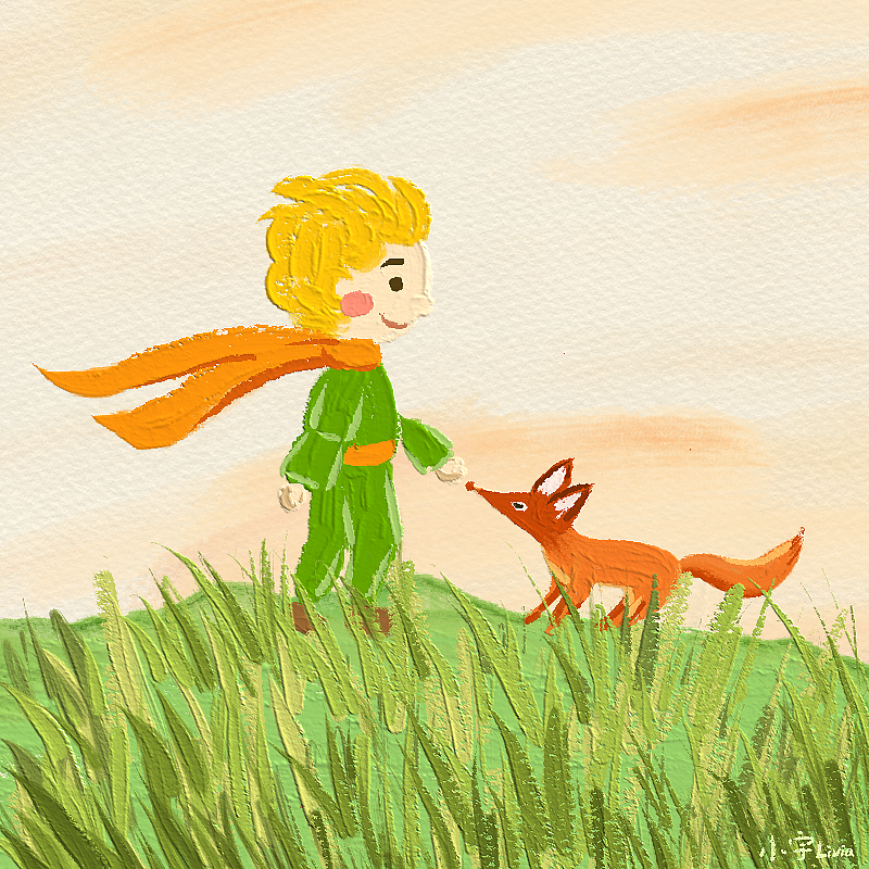 小王子:油画质感头像,壁纸