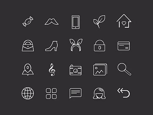 UI线性图标练习