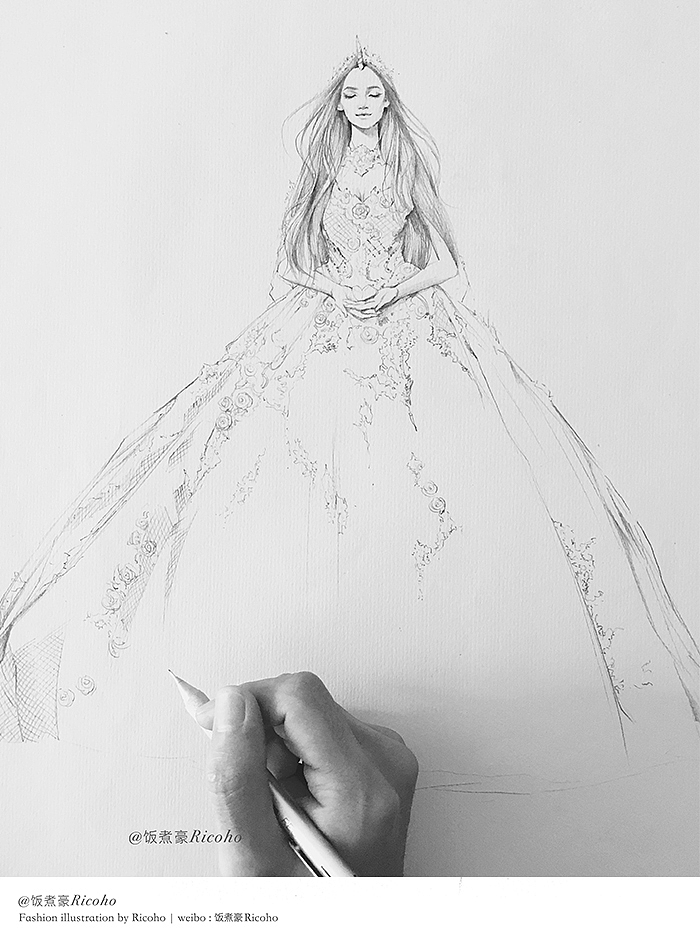 ShiniUni | 独角兽系列高定婚纱插画(图ZNTcyMzA3NzY=) - 商业插画 - 站酷设计师饭煮豪原创素材 - 站酷ZCOOL