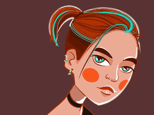 小姐姐-女孩插畫（個人主頁-ZNDY0MjQyMjA=） - 創(chuàng)作習(xí)作 - 站酷設(shè)計師遲月半生原創(chuàng)素材 - 站酷ZCOOL