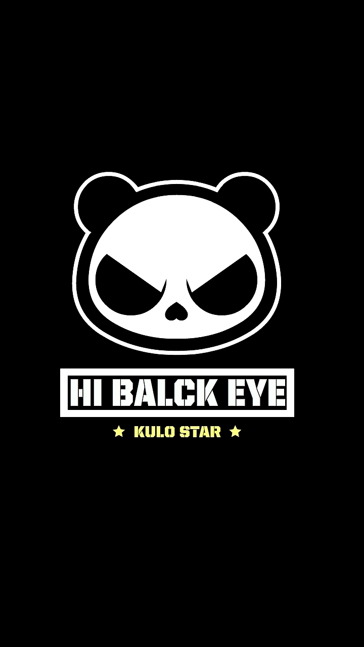hi black eye潮牌熊猫系列手机壁纸