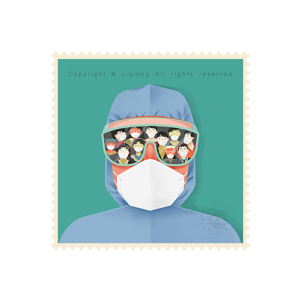 2020宾得利眼镜品牌宣传插画