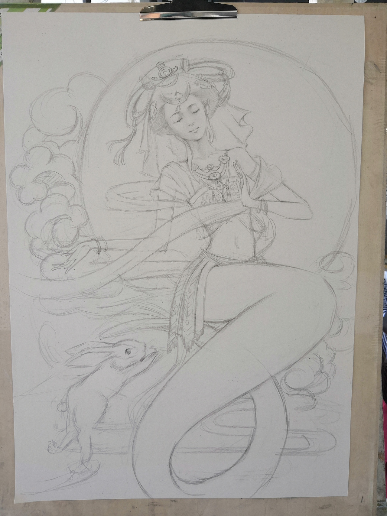 嫦娥马克笔彩铅