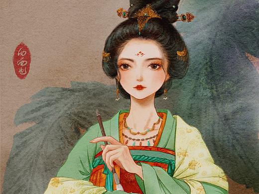古风插画｜唐朝女子｜画人心逐世人情