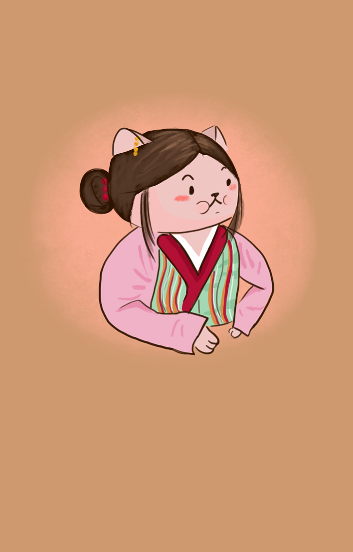 猫咪涂鸦——武林外传-佟湘玉（图ZMTQyMjk4MTI4） - 创作习作 - 站酷设计师猫花原创素材 - 站酷ZCOOL