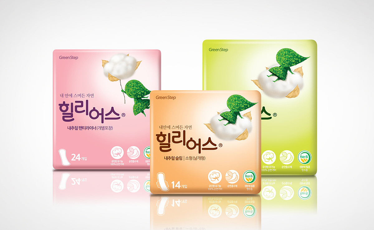 韩国卫生巾品牌《healius》设计案例（图ZMjEwMTQxMDQ=） - 包装 - 站酷设计师unipd原创素材 - 站酷ZCOOL
