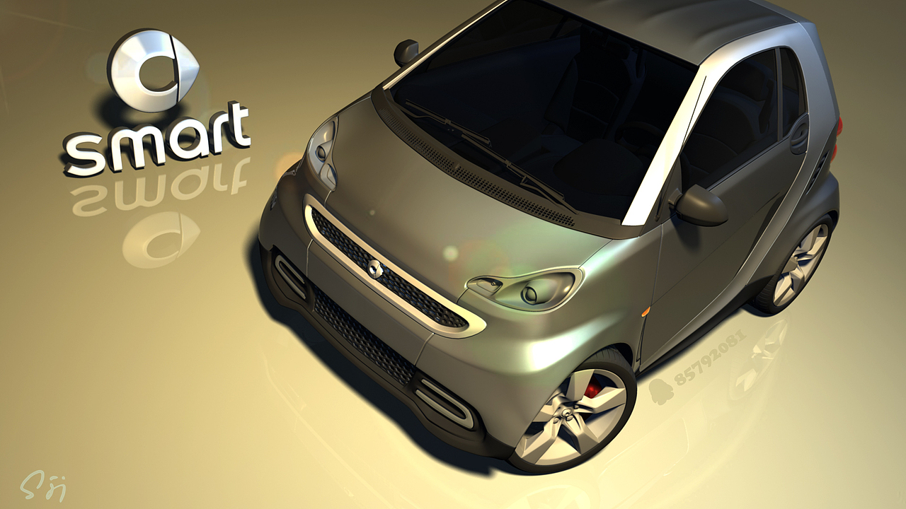 mercedes-benz smart fortwo（图ZODI2NTQ5Ng==） - 机械/交通 - 站酷设计师_海绵身上好多洞原创素材 - 站酷ZCOOL