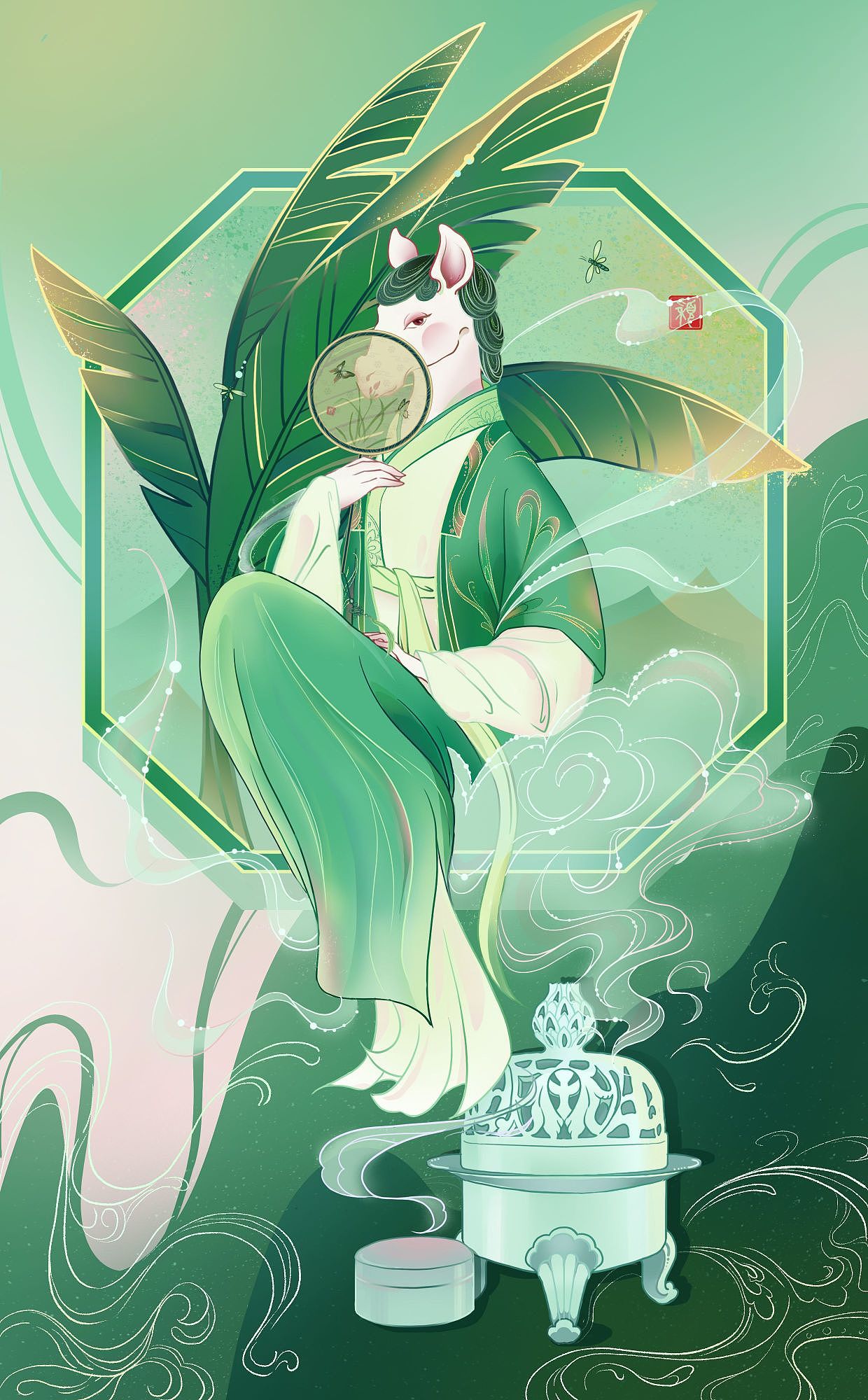 “宋韵生肖”插画设计（二）（图ZMzM3MjcyMjcy） - 概念设定 - 站酷设计师未荡荡原创素材 - 站酷ZCOOL