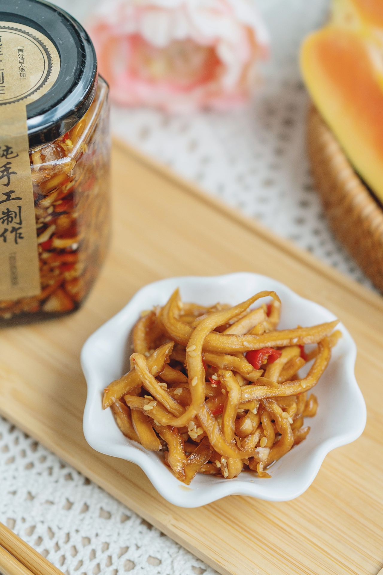 木瓜丝手工美食拍摄