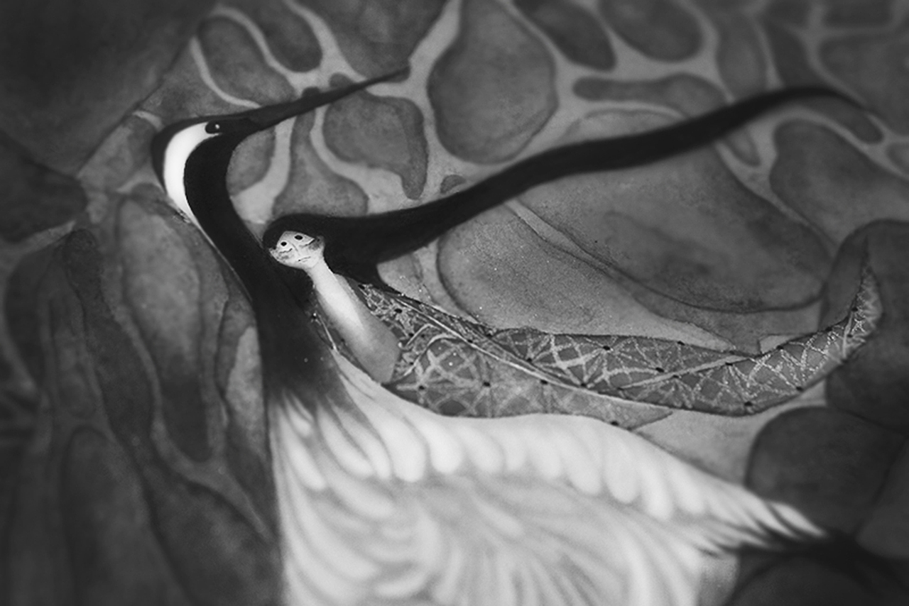 《鹤仙歌.金散瘴》白中南颜彩-人川集（图ZMTAxODA0ODU2） - 艺术插画 - 站酷设计师白中南原创素材 - 站酷ZCOOL