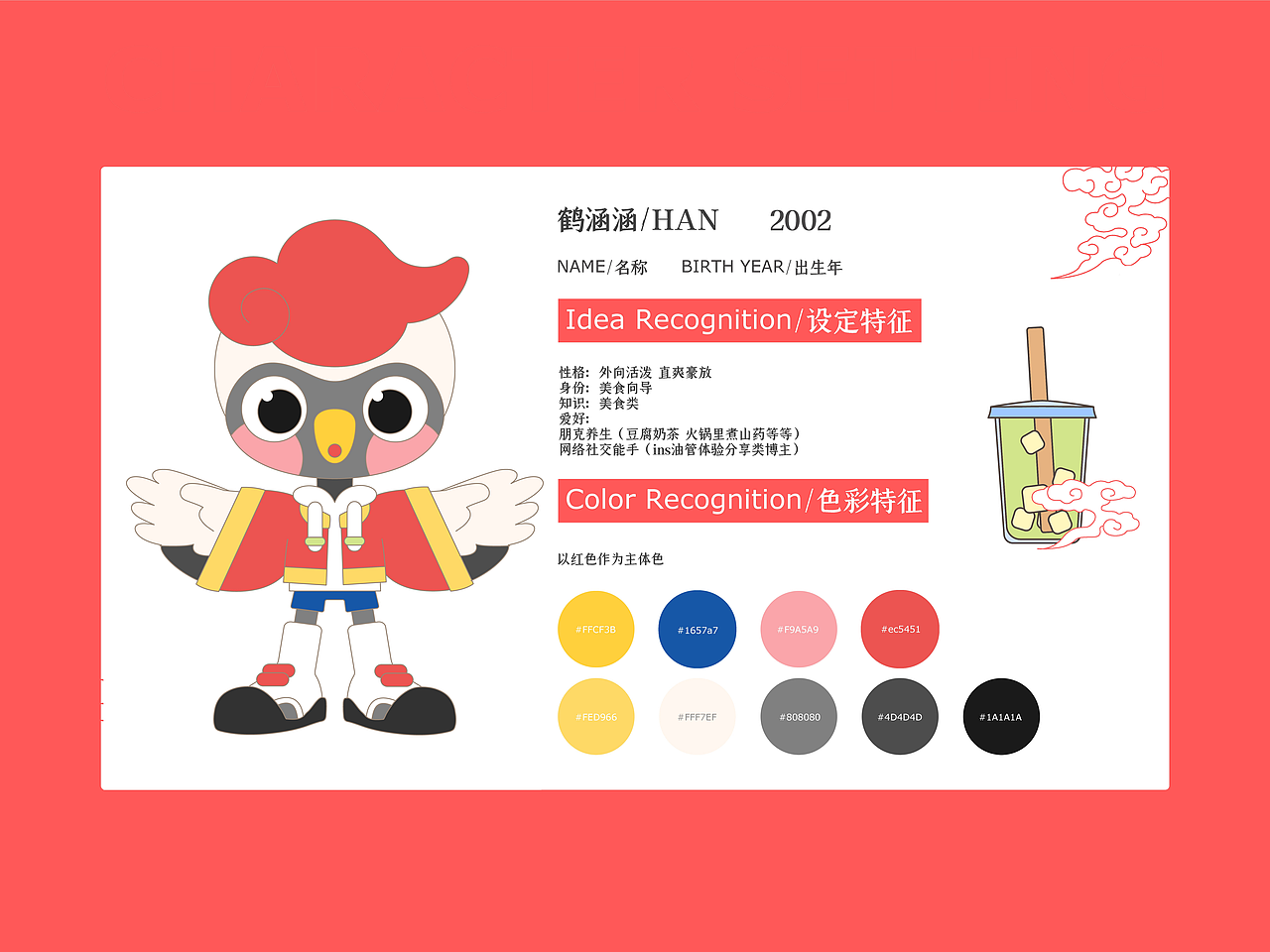 大一暑假作品/汉语桥20周年吉祥物ip参赛作品