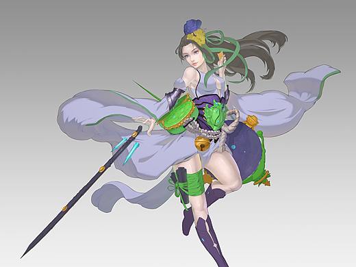 游戲人設(shè)創(chuàng)作——東方古代道女（個(gè)人主頁(yè)-ZNDA2MjgxODA=） - 概念設(shè)定 - 站酷設(shè)計(jì)師kongkong小漫原創(chuàng)素材 - 站酷ZCOOL