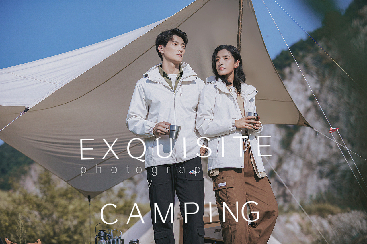 户外服装 户外运动服装冲锋衣拍摄