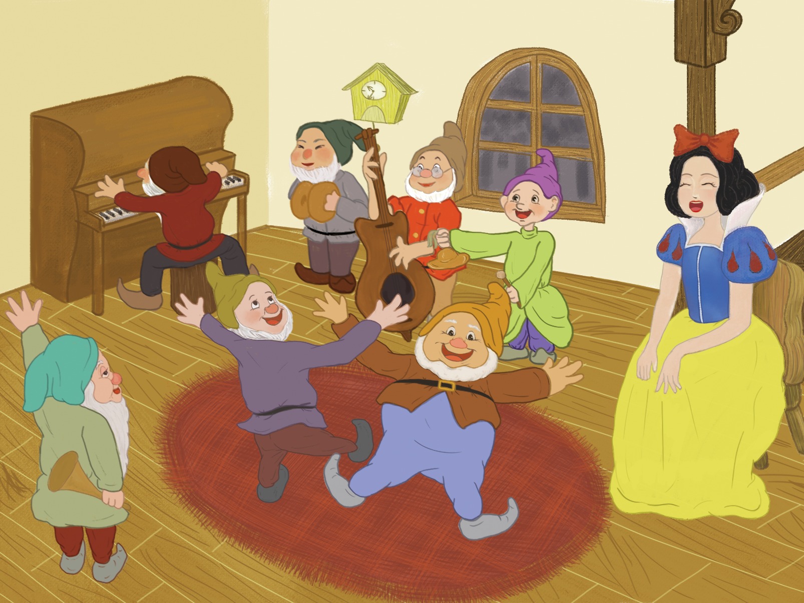 迪士尼双语经典电影故事：白雪公主和七个小矮人-京东优选-爱奇艺商城