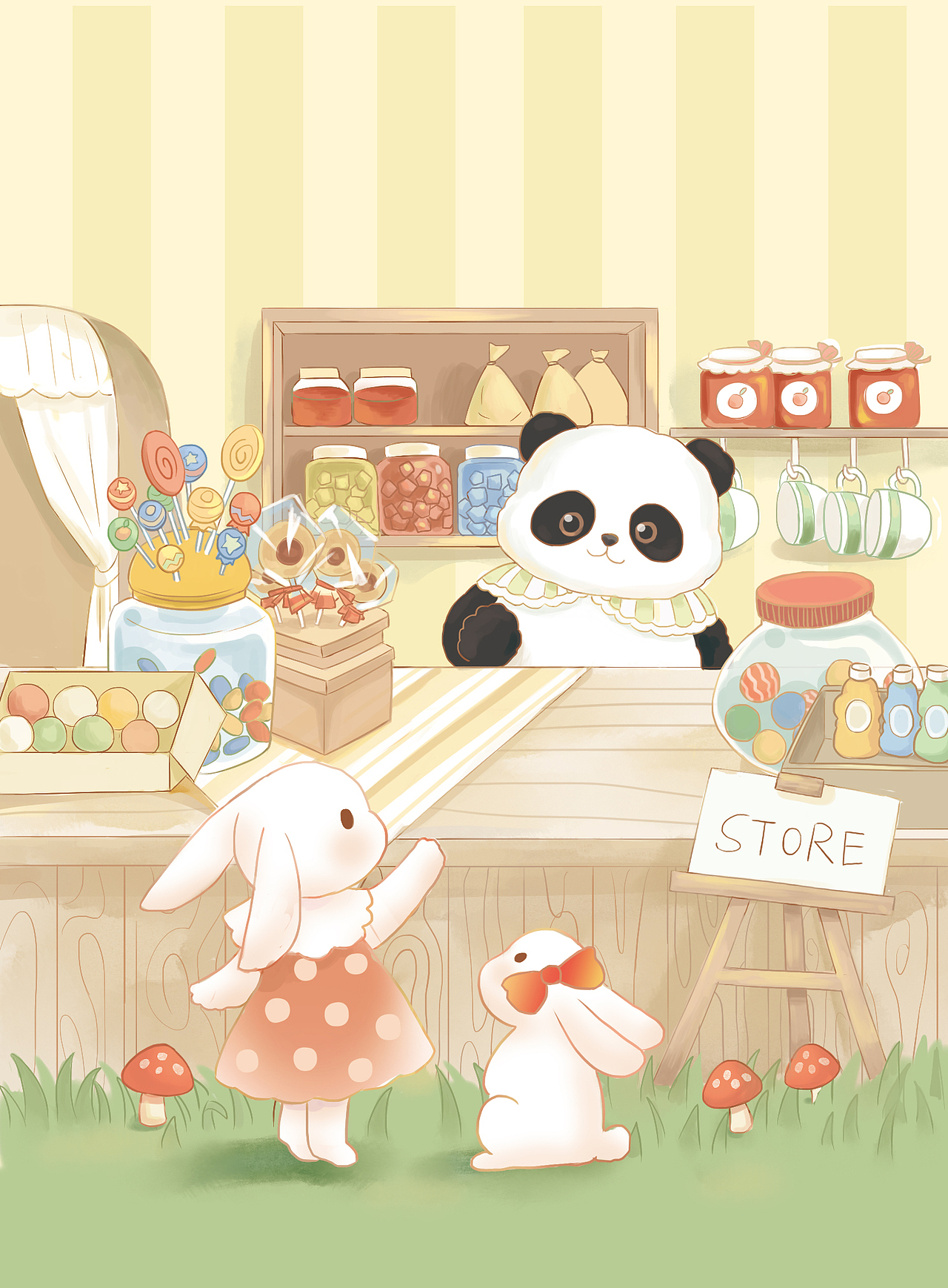 森林格格屋（图ZMjU5NTI0MzEy） - 商业插画 - 站酷设计师夏町ting原创素材 - 站酷ZCOOL
