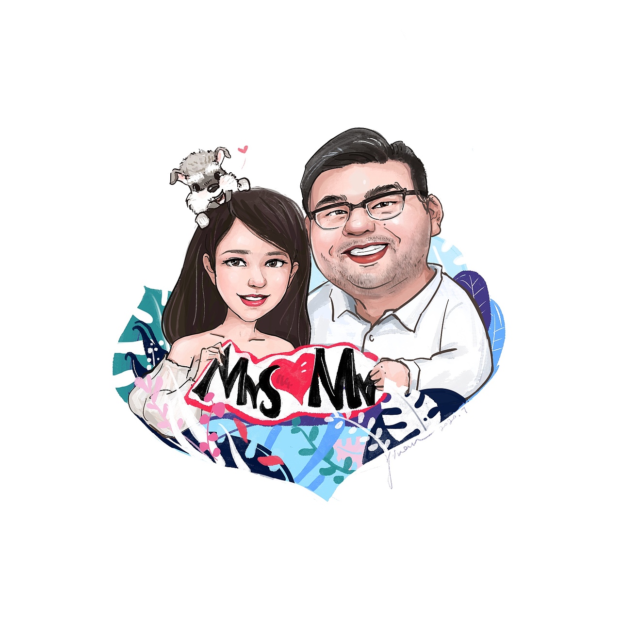 人物手绘卡通形象