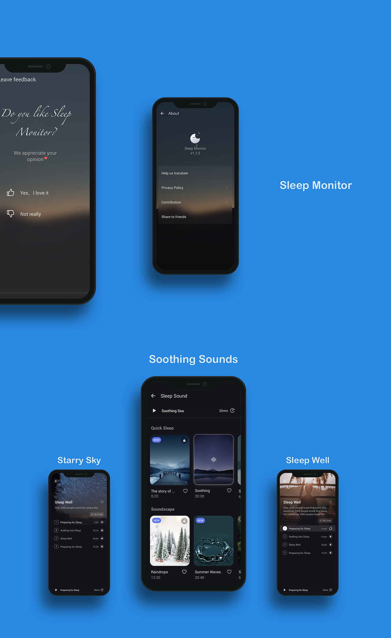 Sleep Monitor（图ZMjQxNzQ5Nzcy） - APP界面 - 站酷设计师美珍原创素材 - 站酷ZCOOL