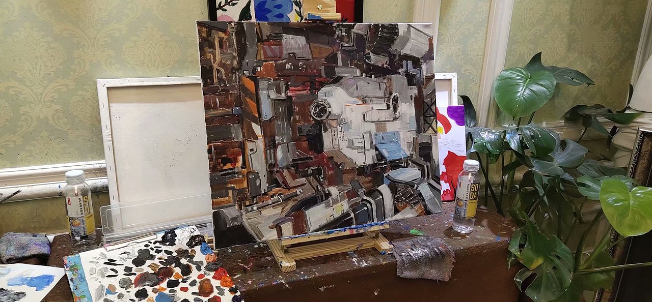 油画练习空间站