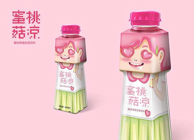 萌范儿系列 水果味饮料包装设计（图ZNDg2NjY5MzY=） - 包装 - 站酷设计师刘辉包装设计原创素材 - 站酷ZCOOL