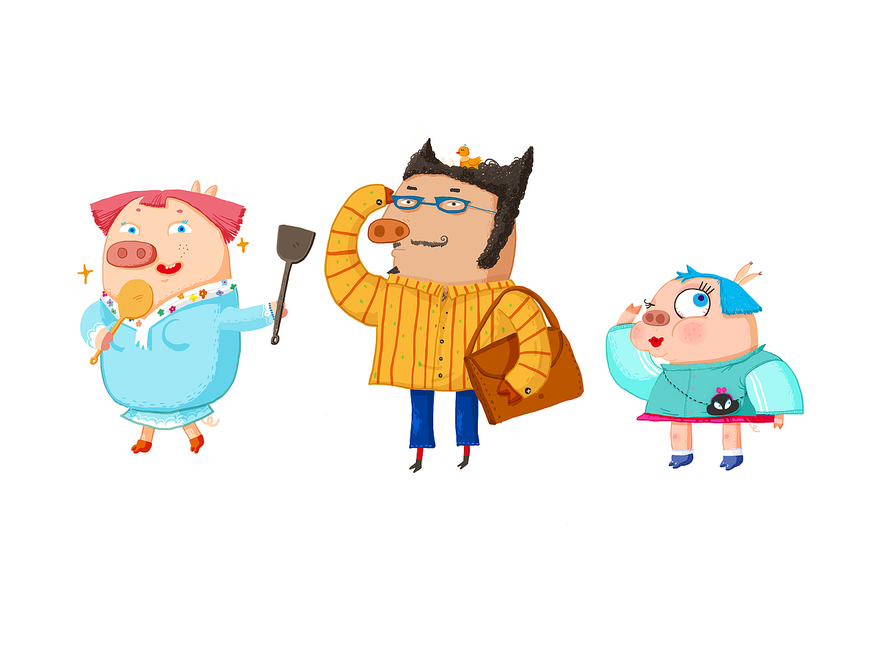 我和小猪猪餐厅的一切（图ZNzE1OTkzNjQ=） - 商业插画 - 站酷设计师蛋个个原创素材 - 站酷ZCOOL