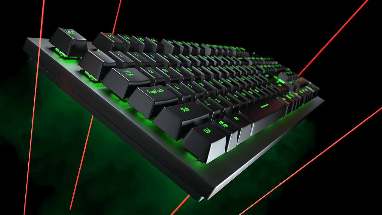 雷蛇键盘产品渲染