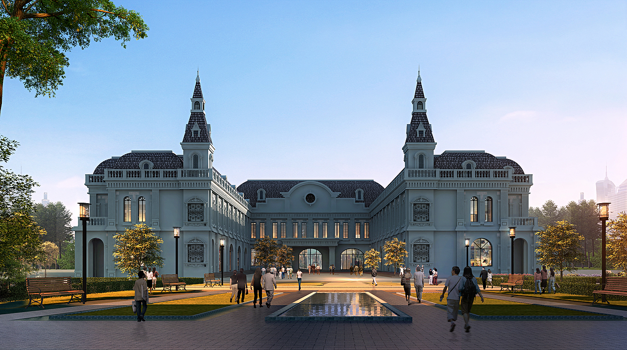 領(lǐng)里中心效果圖（圖ZMTEzMzE4ODEy） - 建筑/空間 - 站酷設(shè)計(jì)師愛拍照的拉條子原創(chuàng)素材 - 站酷ZCOOL