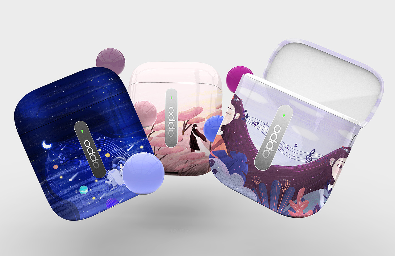 OPPO Enco Free 聆听美好（图ZMTkyNjg1ODky） - 图案 - 站酷设计师ShowMeXM原创素材 - 站酷ZCOOL