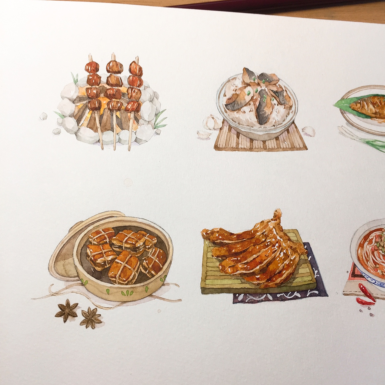 古风美食～（图ZOTgwOTU0NzY=） - 商业插画 - 站酷设计师玉米呀yumia原创素材 - 站酷ZCOOL