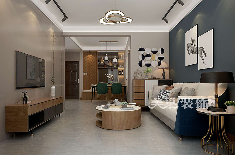 北欧风客厅电视背景墙