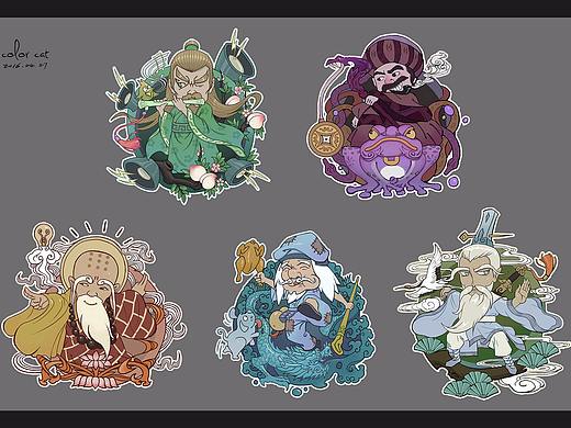 华山文创——“五绝”  东邪西毒南帝北丐中神通