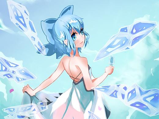 是琪露诺呢，长高啦（个人主页-ZMzQ4NzIxMDA=） - 艺术插画 - 站酷设计师fish_tail原创素材 - 站酷ZCOOL