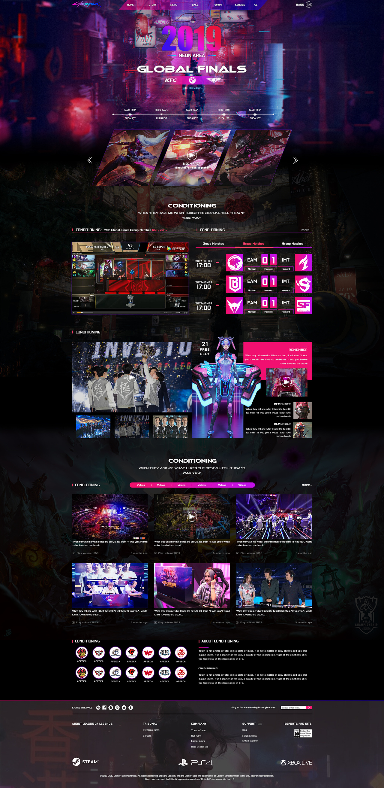 赛博朋克风格网页练习