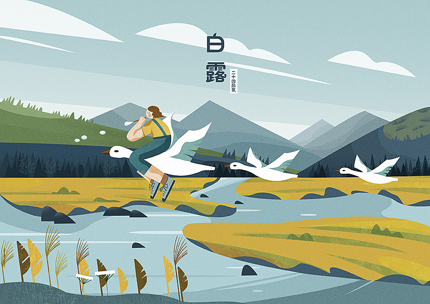 二十四节气插画（图ZMjIyMTkwNjcy） - 艺术插画 - 站酷设计师冰猫W原创素材 - 站酷ZCOOL