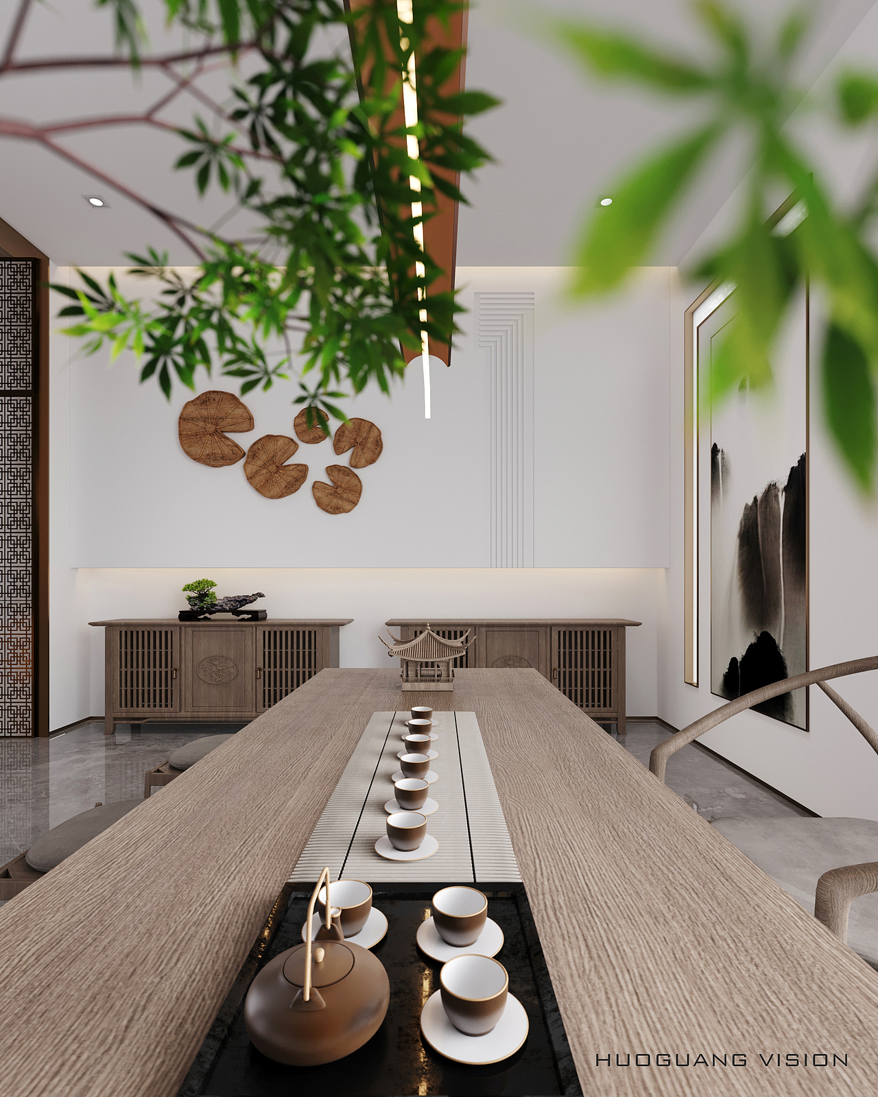 新中式会所---茶室